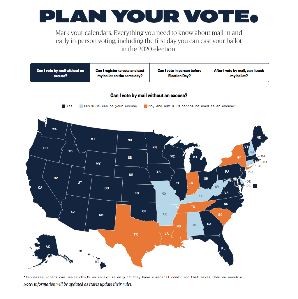 Plan your vote